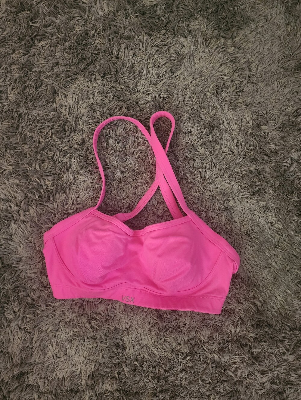 VSX Hot Pink Cross-Back Sports Bra